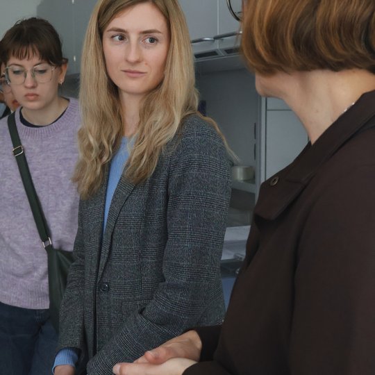 Vilniaus kolegijos studentų 2025 m. spalio 6 d. vizito akimirka.