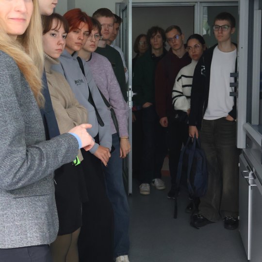 Vilniaus kolegijos studentų 2025 m. spalio 6 d. vizito akimirka.