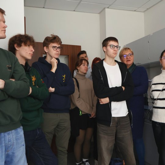 Vilniaus kolegijos studentų 2025 m. spalio 6 d. vizito akimirka.
