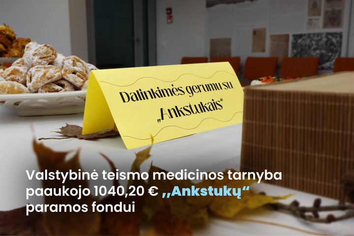 VTMT lapkričio 6 dieną, minėdama Pyragų dieną, organizavo labdaringą akciją, kurios metu surinkta 1040,2 eurų parama "Ankstukų" paramos fondui.