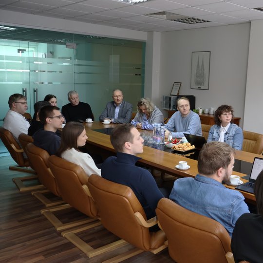Susitikimo dėl prisijungimo pie IBPS akimirka.