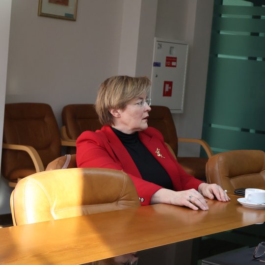 Mykolo Romerio Universiteto, Viešojo valdymo ir verslo fakulteto dekanės prof. dr. Danguolės Jankauskienės vizito akimirka