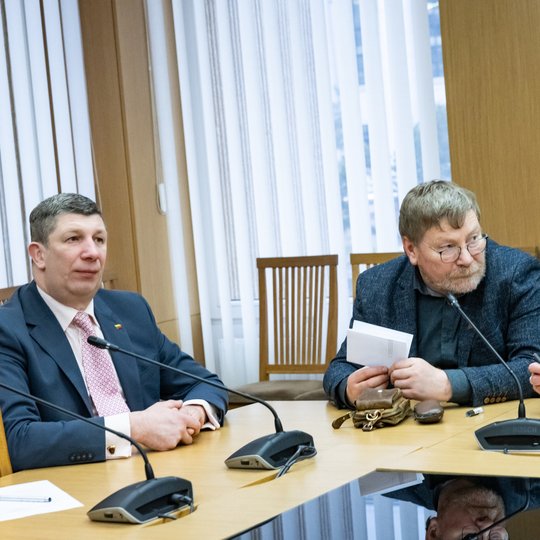 Seimo komisijos posėdžio akimirka.