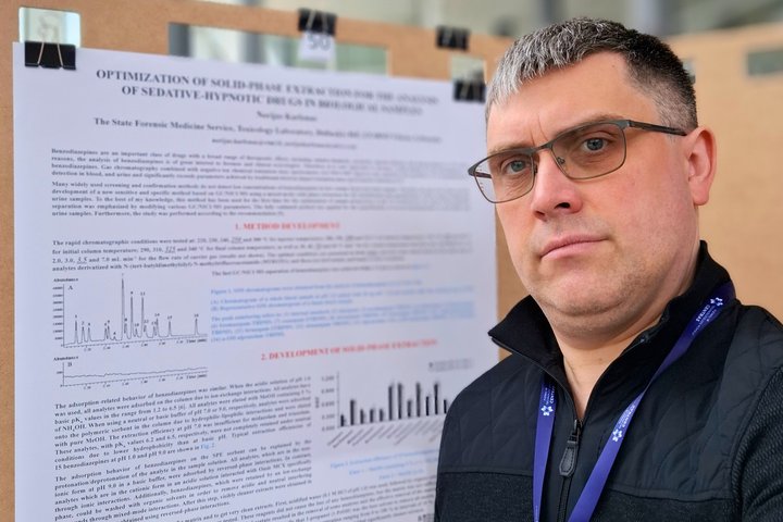 Toksikologijos laboratorijos vyresnysis teismo medicinos ekspertas dr. Nerijus Karlonas.
