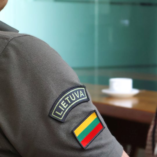 Valstybės sienos apsaugos tarnybos prie Lietuvos Respublikos vidaus reikalų ministerijos atstovų 2025 m. liepos 22 d. vizito akimirka.