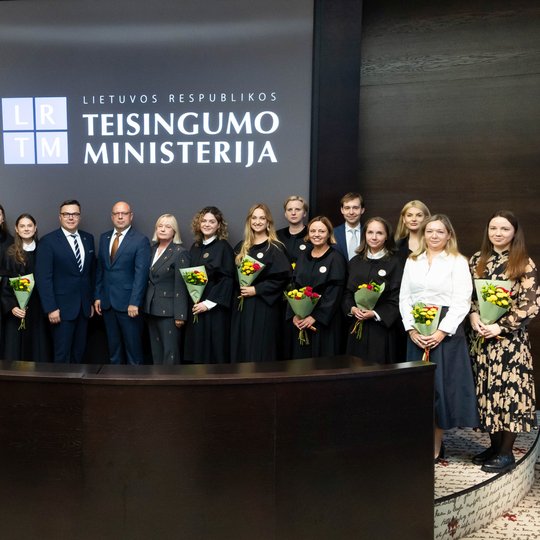 VTMT teismo ekspertės Viktorijos Liutkevičienės priesaikos akimirka.
