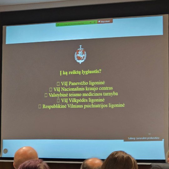 "Pranešėjų forumo 2025" akimirka.
