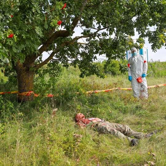 Tarptautinių pratybų „Griausmas 2025“ akimirka.