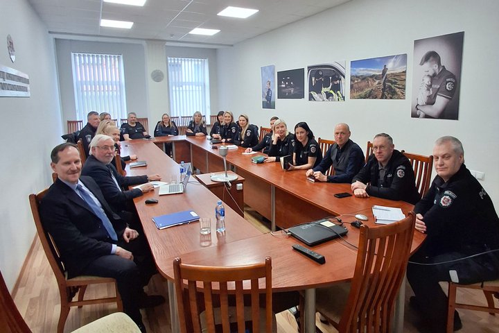2026 m. kovo 24 d. susitikimo Šiaulių apskrities vyriausiajame policijos komisariate akimirka.