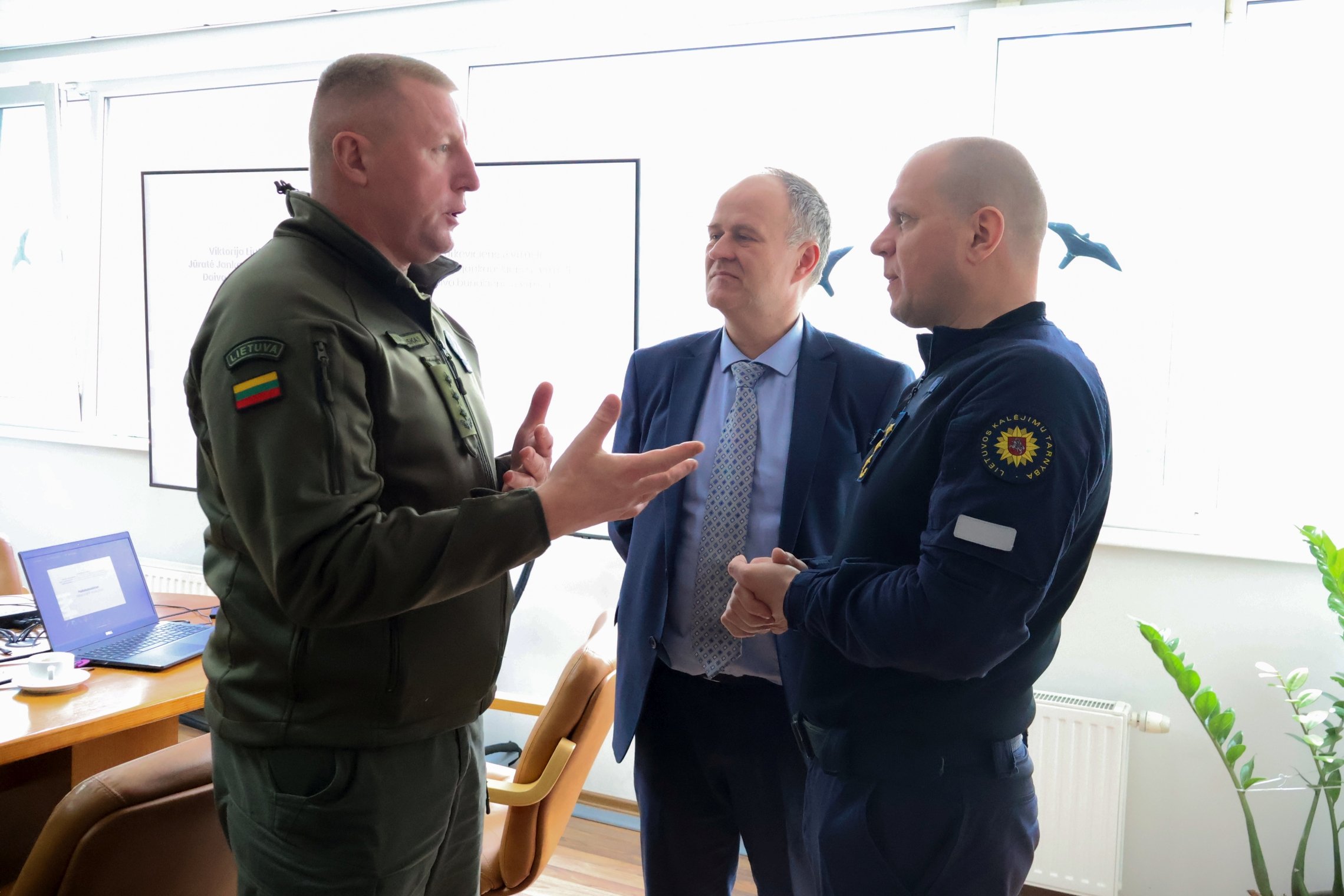 2026 m. balandžio 14 d. susitikimo Valstybinėje teismo medicinos tarnyboje akimirka.