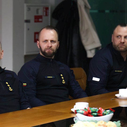 2026 m. balandžio 14 d. susitikimo Valstybinėje teismo medicinos tarnyboje akimirka.