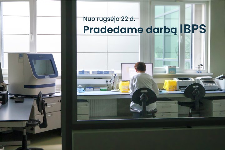 Darbo VTMT Serologijos ir DNR laboratorijoje akimirka.