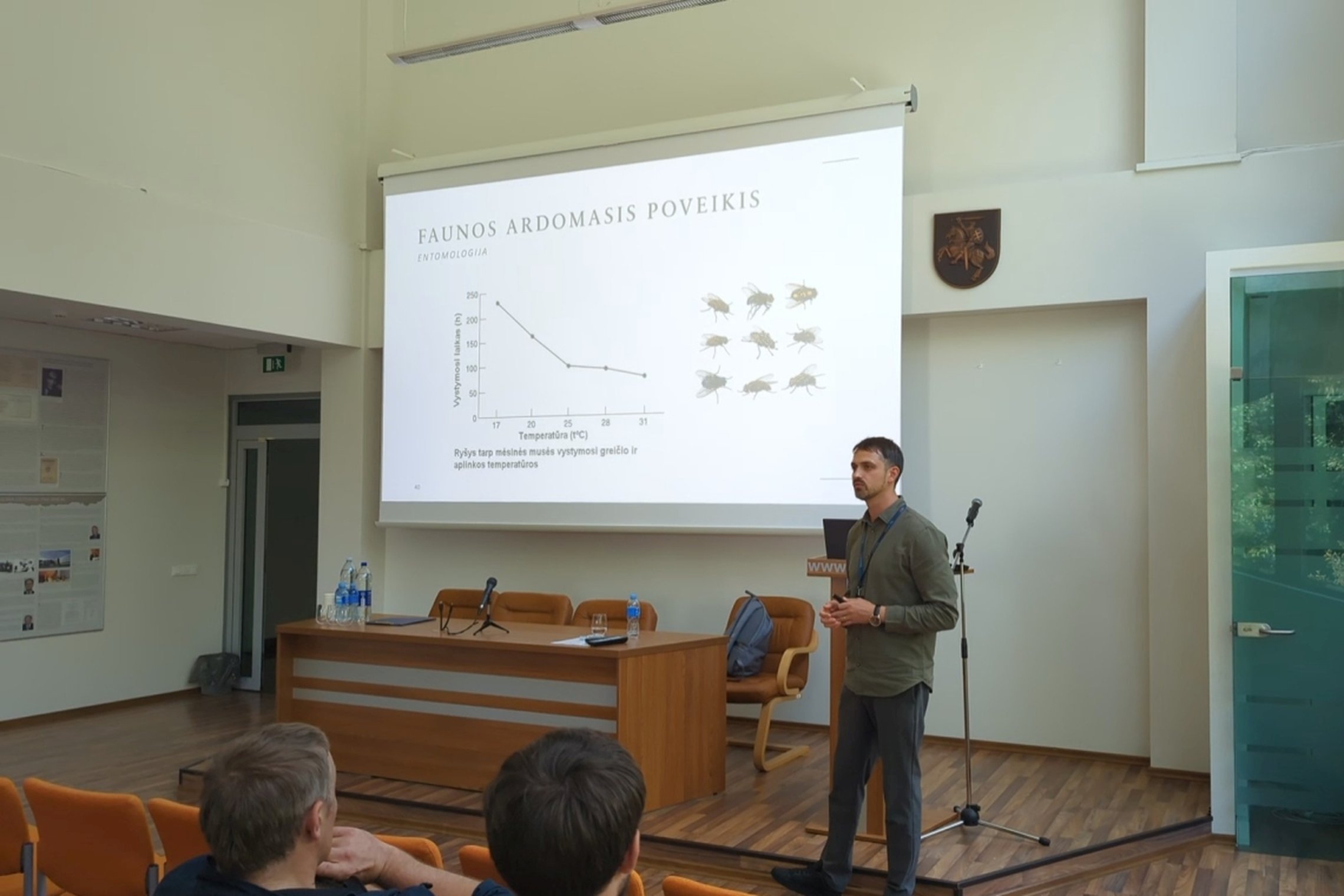 Mokymų ciklo Valstybinėje teismo medicinos tarnyboje akimirka.
